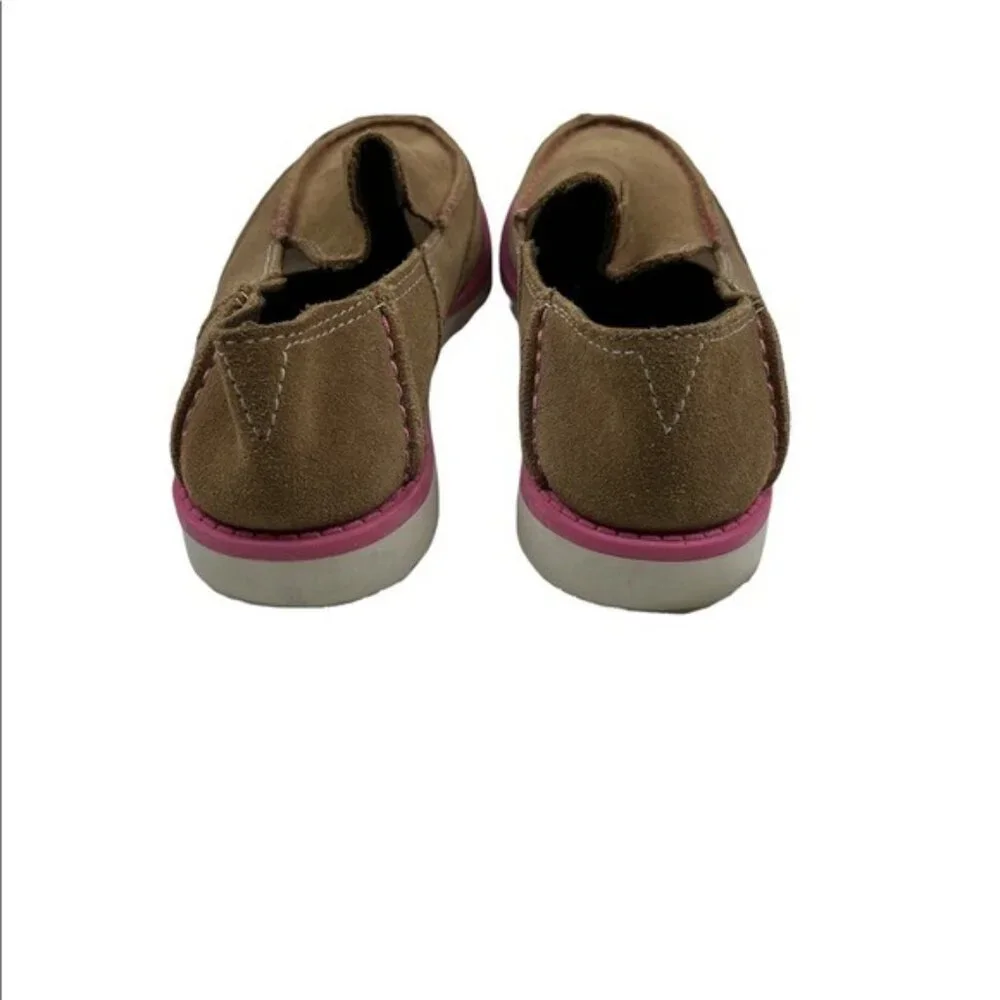 Ariat Big Kids' Cruiser Slip-on Shoe Dirty Taupe Suede Size 4.5